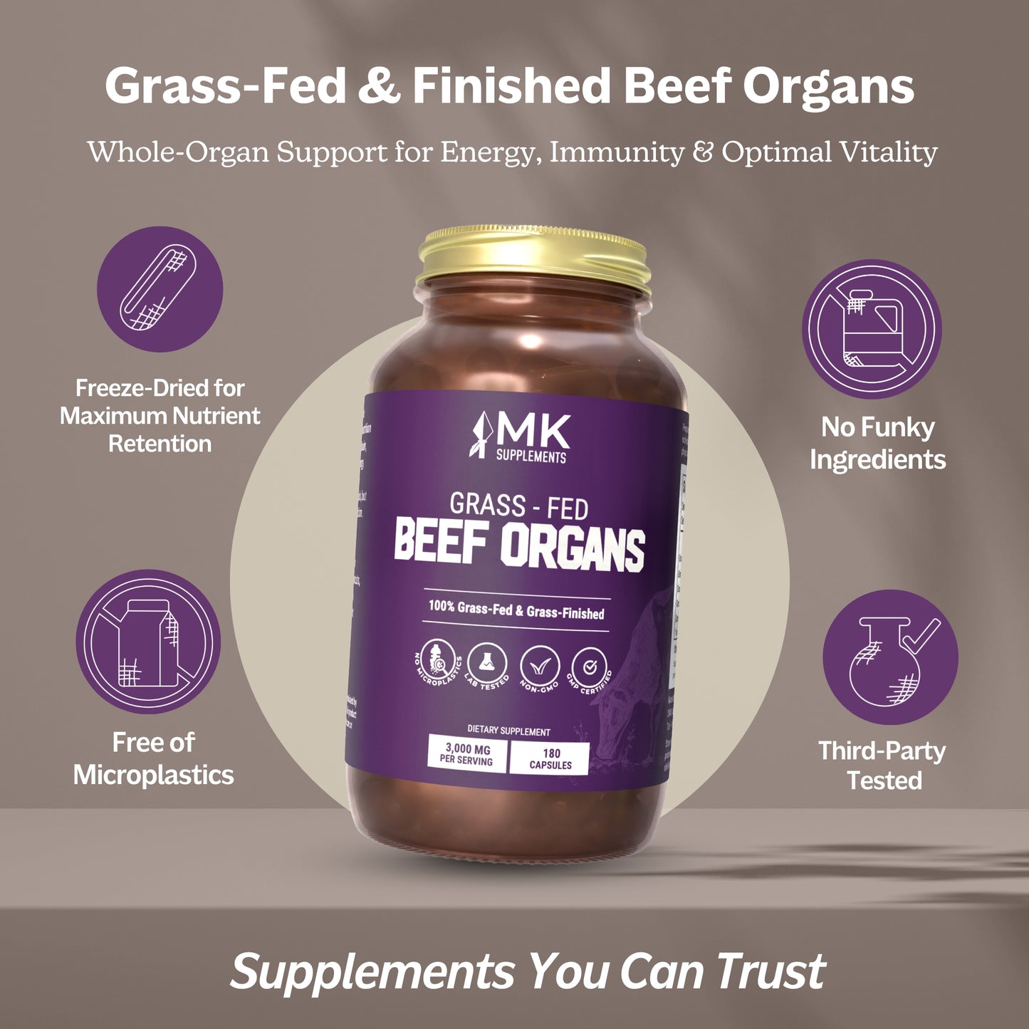 MK Supplements Beef Organs- Hero