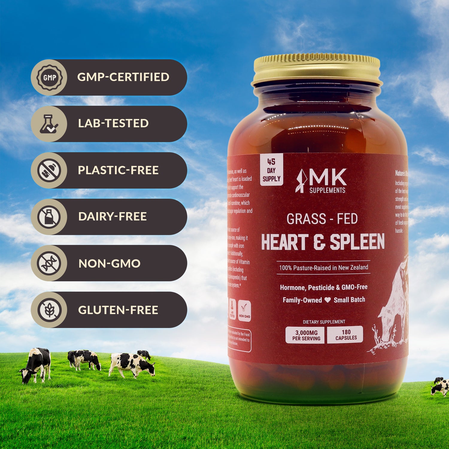 MK Supplements Heart & Spleen - Features