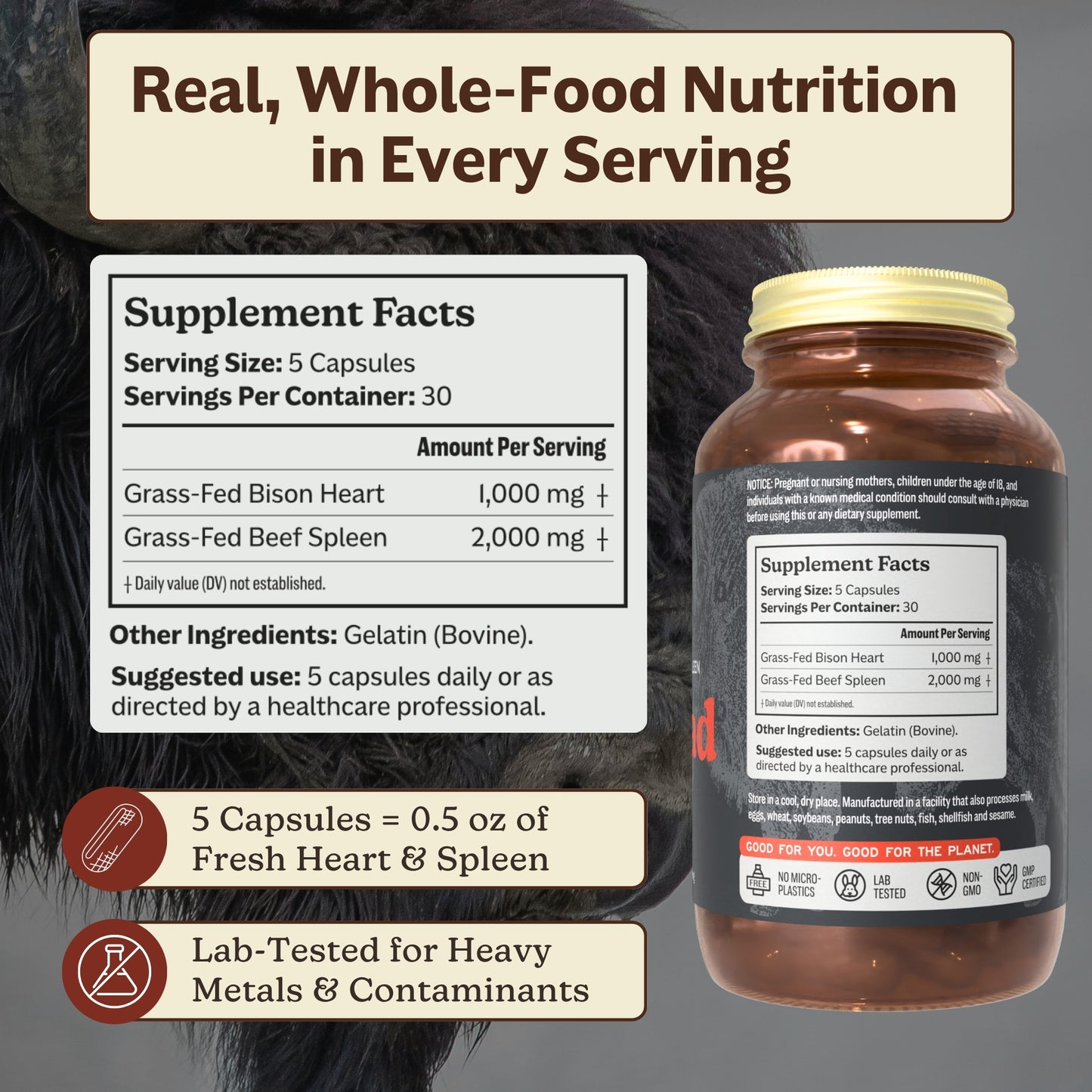 Ironclad (Bison Heart & Beef Spleen)