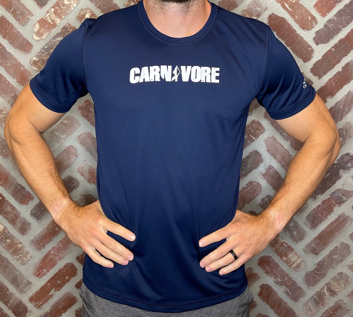 MK Supplements CARNIVORE T-Shirt in Blue.