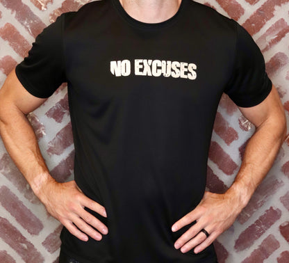 MK Supplements NO EXCUSES T-Shirt in Black.