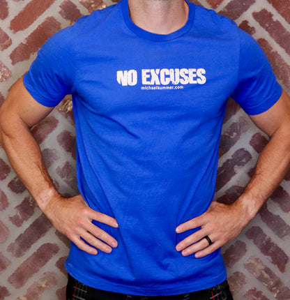 MK Supplements NO EXCUSES Shirt in True Royal.