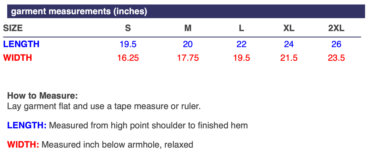 MK Supplements NO EXCUSES Women's Crop Top Sizing Guide.